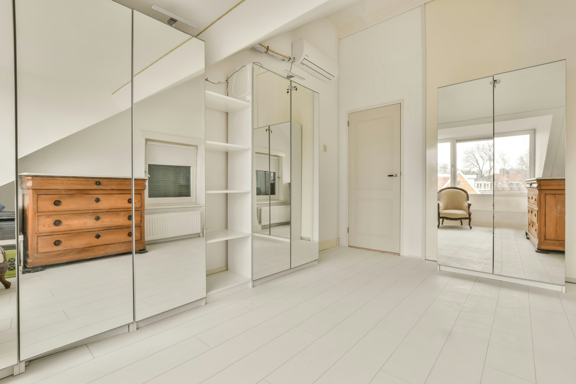 Dressing room with wardrobes