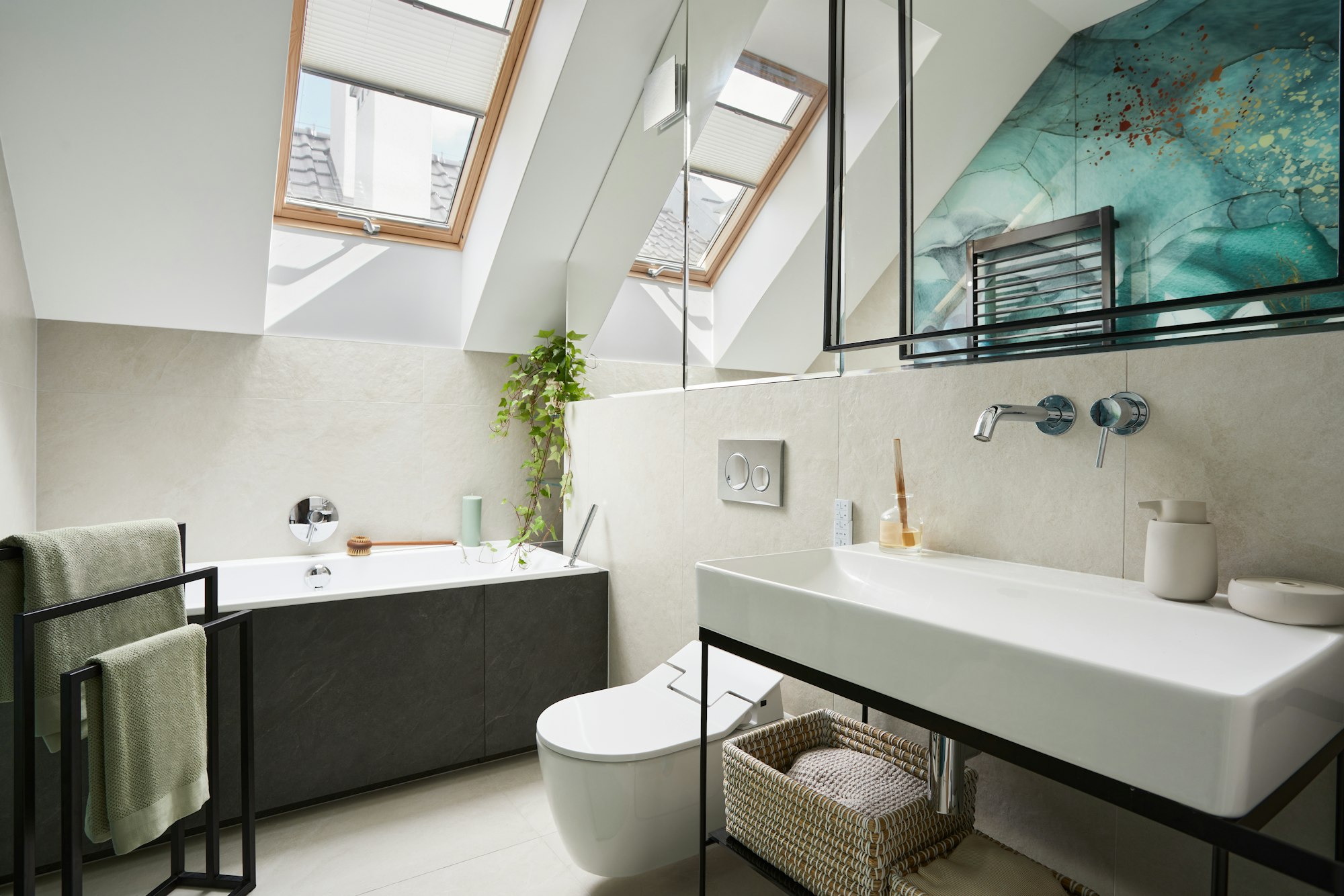 Stylish bathroom design